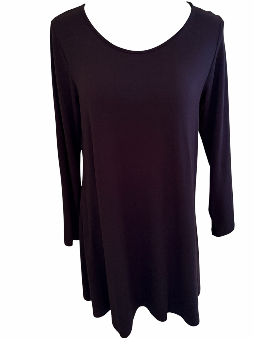 Comfy USA Black Long Sleeve Scoop Neck Tunic S